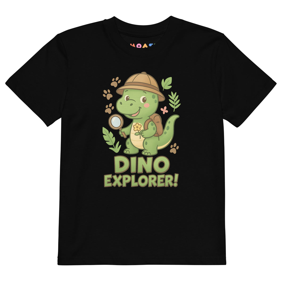 Dino Explorer – 100% Organic Kids T-Shirt